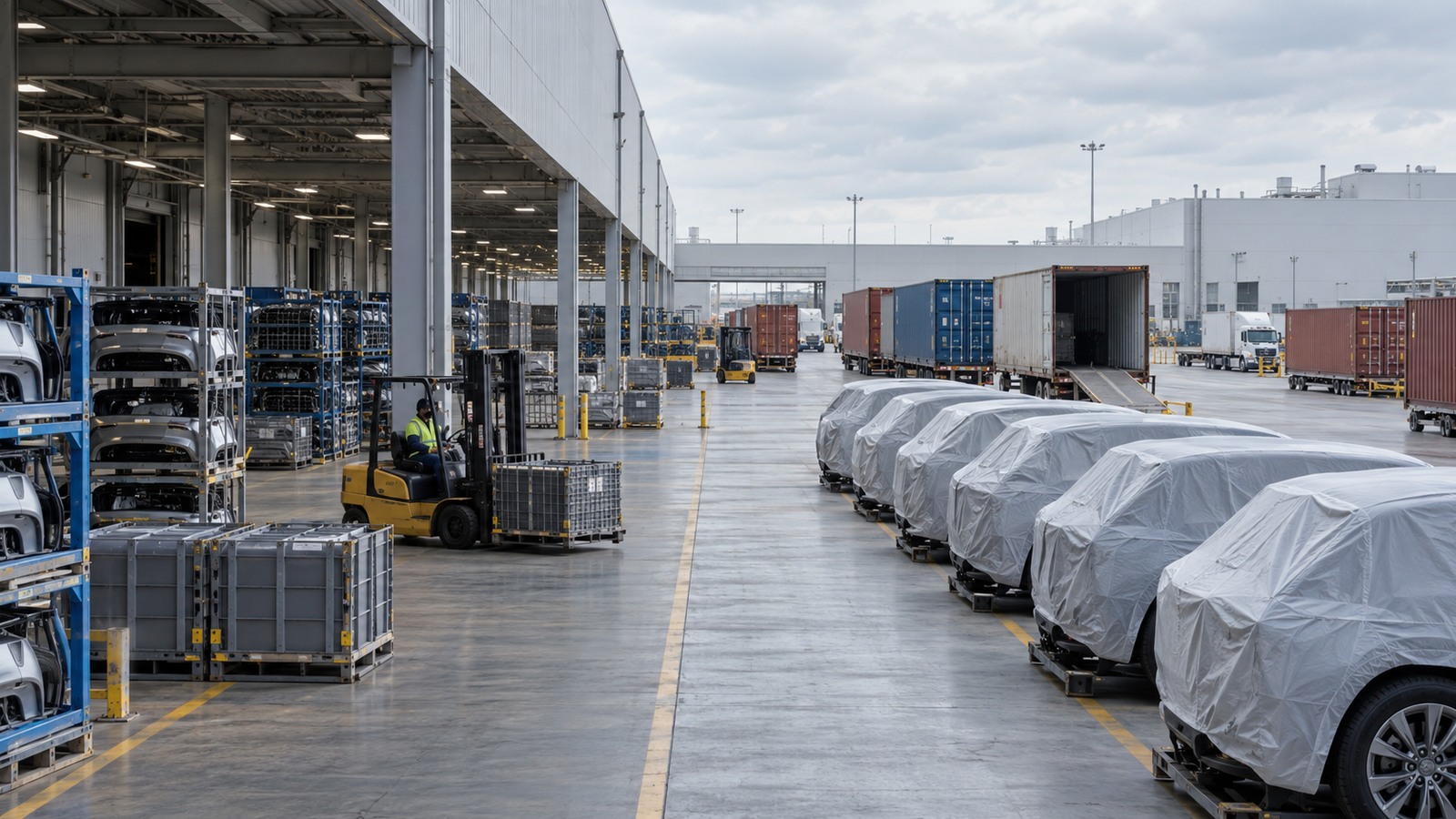 Automotive manufacturing and cross-border shipping activity